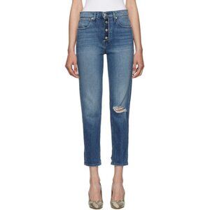 Frame Blue Le Pegged Highbridge Mid Rise Jean Size 26